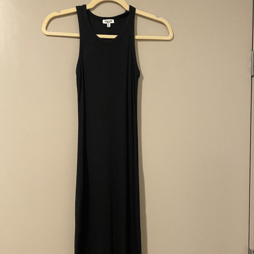 Fitted maxi cotton dress